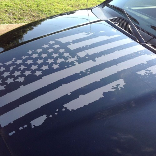 We The People Distressed American Flag Decal - 2 Pack Vinyl Sticker For Trucks, Cars & Windows - View #2