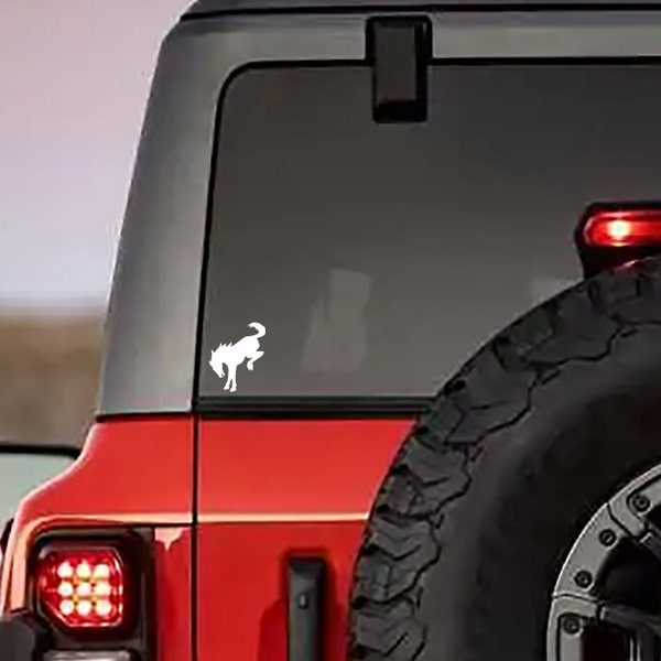 Ford Bronco Horse Decal - Classic Logo Vinyl Sticker for Vehicles