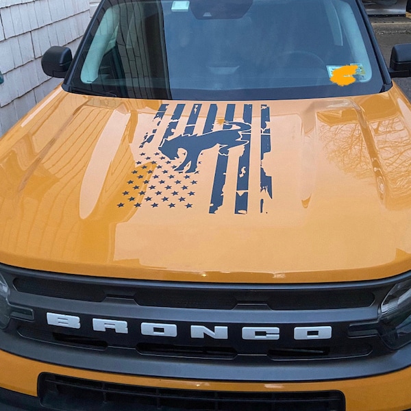 Bronco/Bronco Sport Flag Hood Decal | Show Your Off-Road Spirit