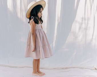 Peach Summer Dress Etsy