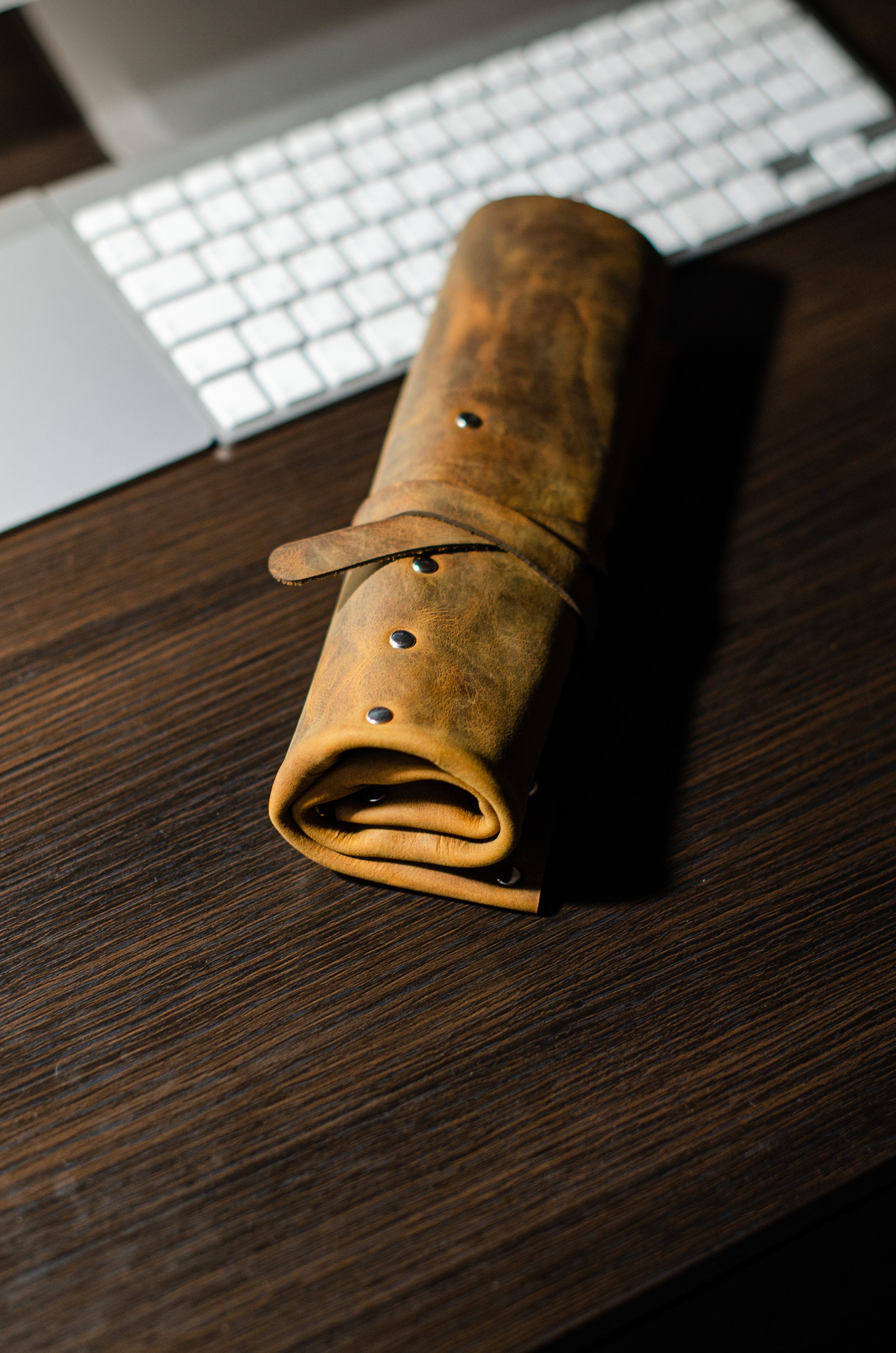 Brush Holder Tool Organizer Artis Roll Leather Artist Case Etsy UK