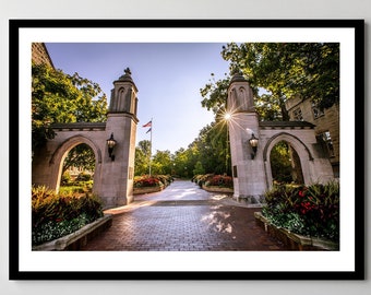Indiana University Sample Gates Photo Print - Framed & Matted