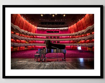 Indiana University Piano Stage Print: Framed, Ready-to-Hang