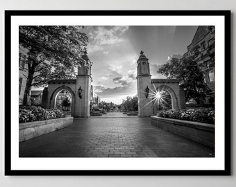 Indiana University Sample Gates Photo Print - Framed & Matted