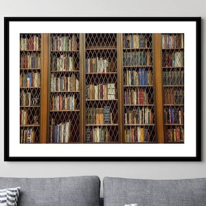 Indiana University - Framed, Ready-to-Hang - Old Books on a Wall Shelf at Indiana University - 11x14, 16x24, 20x30, 24x36