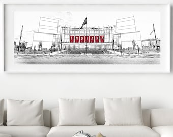 Indiana University Assembly Hall Panoramic Photo (Unframed)