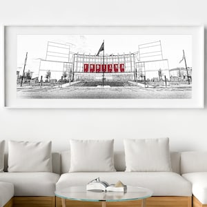 Indiana University - Photo of Assembly Hall at Indiana University, Panoramic - 12x36, 20x60, 30x90 Panoramic (Unframed)