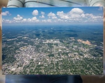 Indiana University - Poster of Bloomington, Indiana (Aerial) - Sizes 11x17, 24x36, and 36x48 - Perfect for Dorm Rooms!