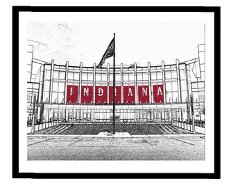 Indiana University Assembly Hall Photo Print (11x14 Unframed)