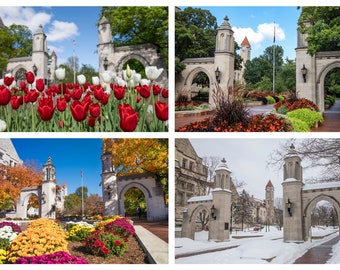 Indiana University - Sample Gates Series - Four Seasons - 4 Individual 8x12 Unframed Photos