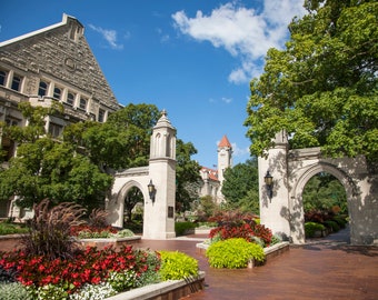 Indiana University Sample Gates Photo - Summer Day Print