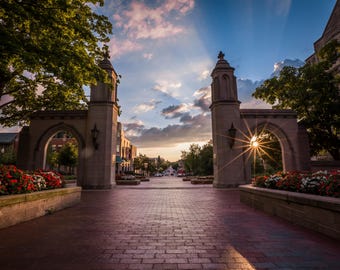 Indiana University Sample Gates Acrylic Print - Ready to Hang (16x24)