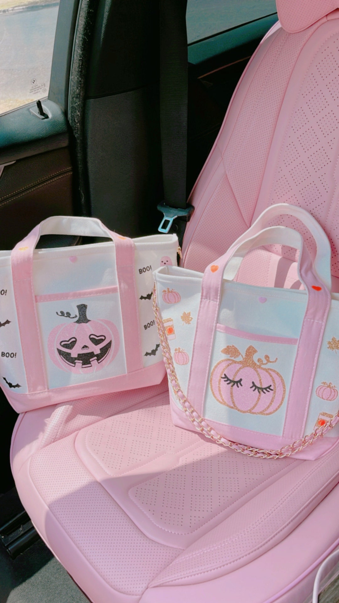 SMALL TOTE BAG - FOO DOGS LIGHT PINK main image 0