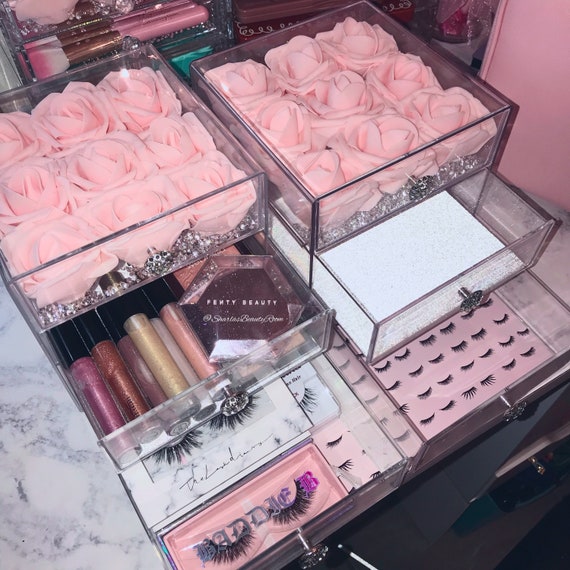 Small 3 Drawer Flower Box Organizer Etsy