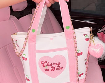 Pink tote bags small/medium