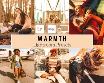 5 PRO Warmte Lightroom-voorinstellingen voor mobiel/desktop - Ideaal voor portretten, studio-opnamen, modeblogger en meer