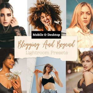 20 Blogging and Beyond Mobile/Desktop Lightroom Presets - Blogging Presets, Instagram Presets, Fashion Presets, Lifestyle Presets, Travel