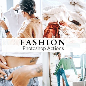 8 Fashion Photoshop Actions - Lifestyle, Instagram, Bloggers, Clothing, Modelling, Influencers, Portraits, Clean Bright Actions