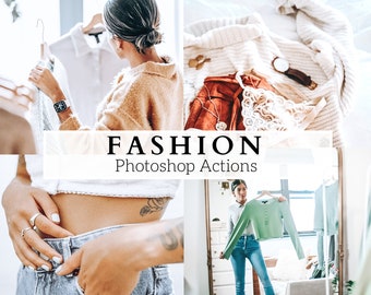 8 Fashion Photoshop Aktionen - Lifestyle, Instagram, Blogger, Clothing, Modeling, Influencer, Portraits, Clean Bright Aktionen