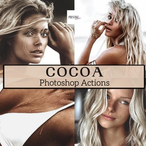 5 Pro Cocoa Photoshop Actions - Great Landscapes, Portraits, Travel And More - Summer Actions, Tan Actions, Tropical Actions, Blogger Action