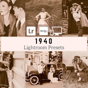 3 PRO 1940 Mobile/Desktop Lightroom Presets - Vintage Presets, Old Presets, Film Presets, Black And White, Retro Presets, Rustic Presets