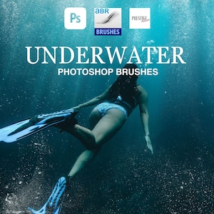 Underwater Photoshop Brushes: ABR Effects (Digital Download)