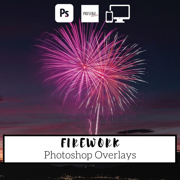 100 Realistic Firework Photoshop Overlays - transparent JPG, photoshop, overlays, easy to use, DIGITAL DOWNLOAD
