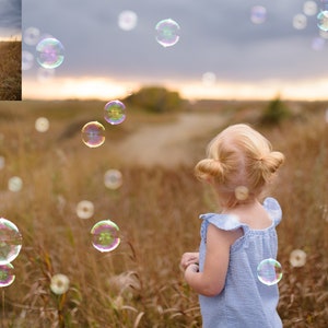 80 Realistic Bubble Photoshop Overlays Transparent JPG, photoshop, overlays, easy to use, DIGITAL DOWNLOAD image 2