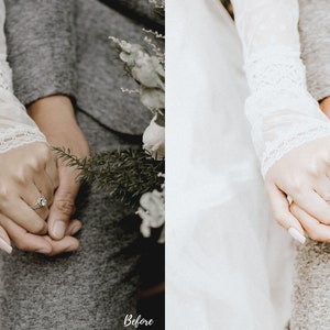 5 Airy Wedding Photoshop Actions Great for Weddings, Family, Children, Studio Shoots, Couples And More Romantic, Wedding Day, Marriage image 5