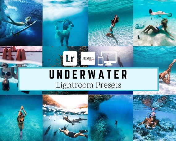 Underwater Lightroom Presets: Mobile & Desktop, Water Photography (DNG, LR, XMP)