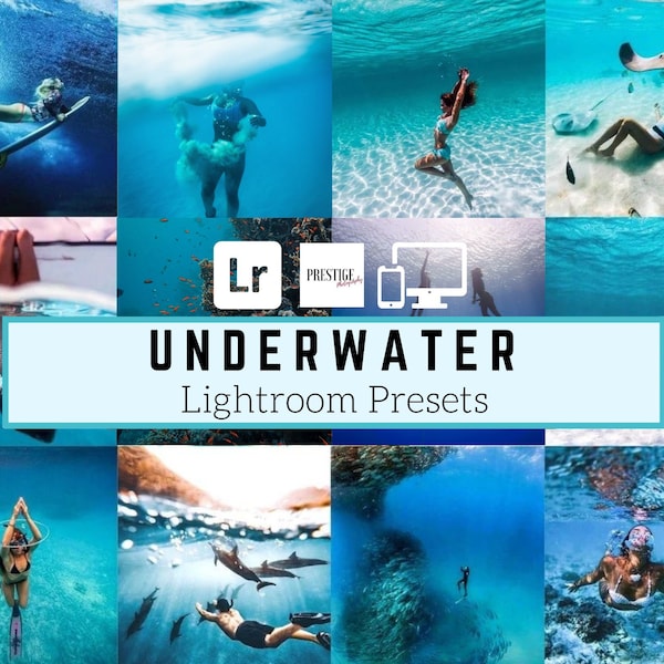 15 Mobile Lightroom Presets Underwater Desktop Presets, Travel Presets | Instagram Preset | Ocean Preset | Holiday Preset | Water Preset