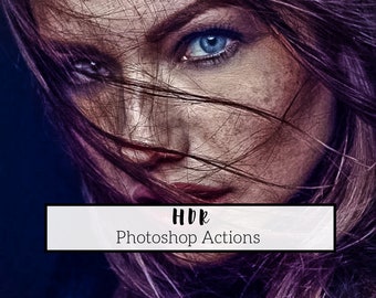 Pro HDR Photoshop Actions: Landscape, Portrait, Travel (ATN)