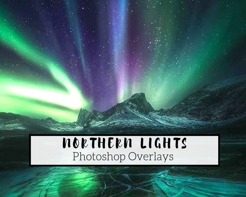 45 Realistic Northern Lights Overlays Transparent Etsy
