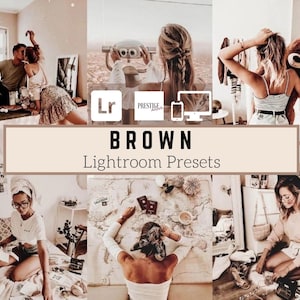 3 Brown Mobile And Desktop Lightroom Presets - Warm Brown Presets, Airy Light Presets, Soft Warm Presets, Lifestyle Presets, Home Presets