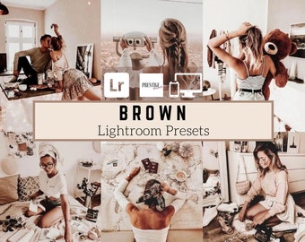 Warm Brown Lightroom Presets: Mobile & Desktop (DNG, LR, XMP)