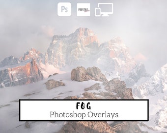 50 superpositions réalistes de brouillard Photoshop - PNG transparents, photoshop, superpositions, faciles à utiliser, TÉLÉCHARGEMENT NUMÉRIQUE