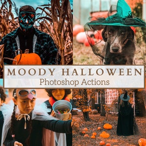 20 Moody Halloween Photoshop Actions - Moody Actions, Horror Actions, October Actions, Autumn Actions, Fall Actions, Instagram Actions