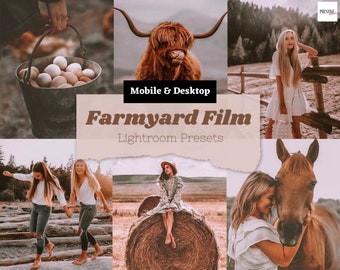 3 Lightroom Presets, Mobile/Desktop Lightroom Presets Farmyard Film, Lifestyle Presets, Instagram Filter Preset, Fall Presets, DNG Presets