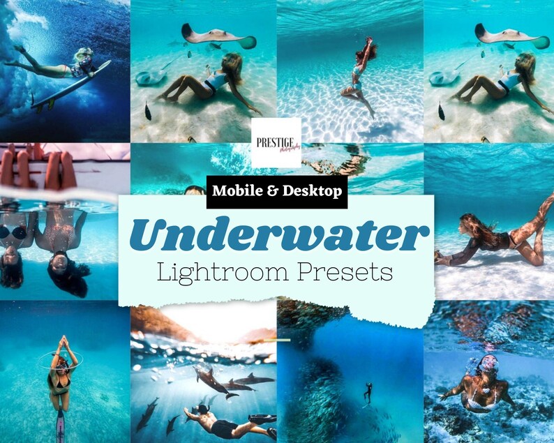 15 Mobile Lightroom Presets Underwater Desktop Presets Travel Etsy
