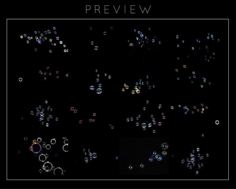 80 superposiciones realistas de burbujas de Photoshop: JPG transparente, photoshop, superposiciones, fácil de usar, DESCARGA DIGITAL imagen 9
