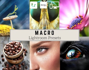 15 Macro Lightroom Presets: Wildlife, Nature, Portrait (Desktop & Mobile)