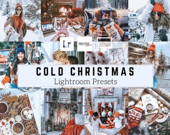 6 PRO Cold Christmas Mobile/Desktop Lightroom Presets - Festive, December, Family, Portrait, Xmas, Winter, Holiday Season, December Presets