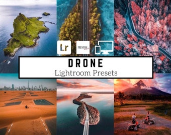 30 PRO Drone Mobile/Desktop Lightroom Presets - Great For Landscape, Travel, Bloggers, Instagram, Drone Photography, DNG Presets