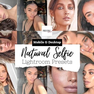 5 Natürliche Selfie Mobile / Desktop Lightroom Presets - Portrait Presets, Lifestyle, Hell, Instagram Presets, Blogger Presets, Soft Presets