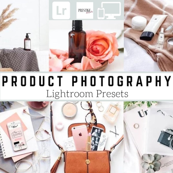 40 PRO Product Photography Mobile/Desktop Lightroom Presets - Great For Products, Studio, Business And More - Bright, Clean, Clear, Airy