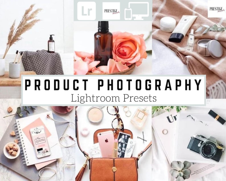 40 PRO Produktfotografie Mobile/Desktop Lightroom Presets Ideal für Produkte, Studio, Business und mehr Hell, sauber, klar, luftig Bild 1