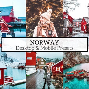 20 PRO Norway Mobile/Desktop Lightroom Presets - Winter Presets, Travel Presets, Moody Presets, Snow Presets, Outdoors Presets, Landscape