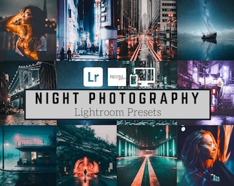 10 Mobile Lightroom Presets Night Photography Desktop Presets, Night Presets | Instagram Preset | Dark Preset | Twilight Preset | Low Light