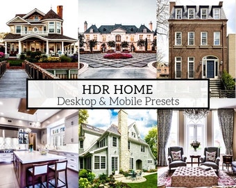 20 HDR Home Mobile And Desktop Lightroom Presets - Great For Home Interior, Home Exterior, Real Estate, Estate Agent, Instagram, Bloggers