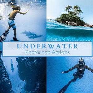 Underwater Photography Photoshop Actions: Vibrant Blue Tones (ATN)